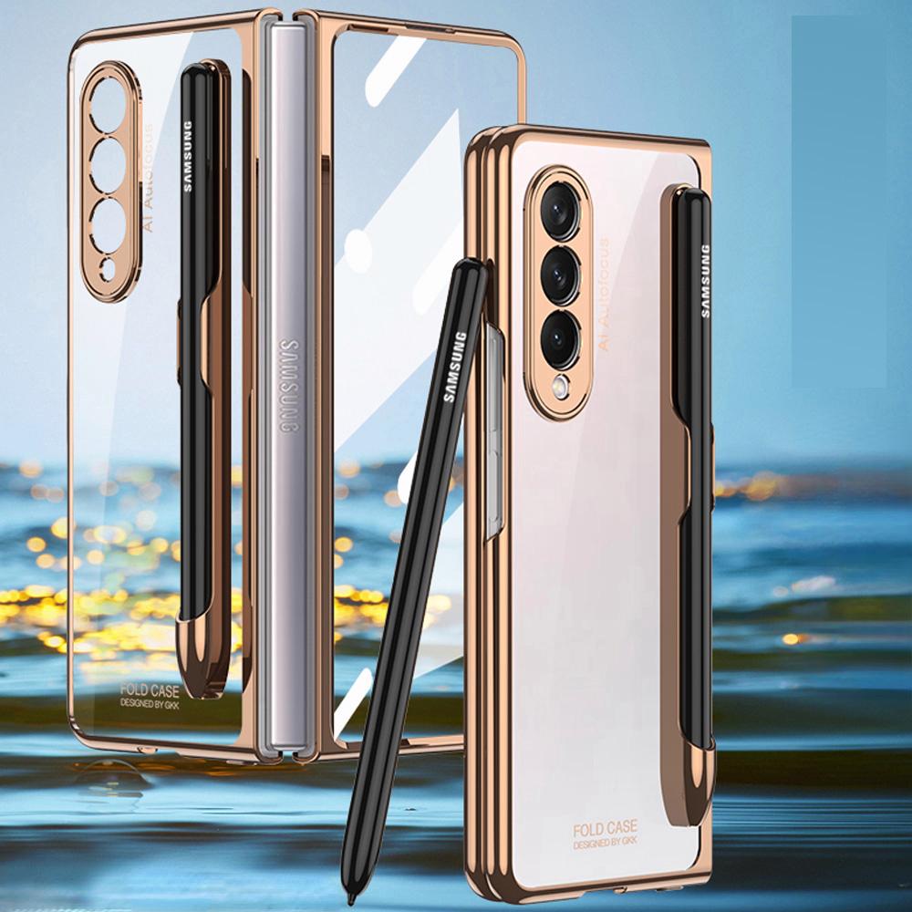 Прозрачный чехол для ручки S Pen Slot для Samsung Galaxy Z Fold 3 4 5G Fold3 Fold4, прозрачный держатель из закаленного стекла, защитный чехол для кармана с гнездом
Прозрачный чехол для ручки S Pen Slot для Samsung Galaxy Z Fold 3 4 5G Fold3 Fold4, прозрачный держатель из закаленного стекла, защитный чехол для кармана с гнездом
