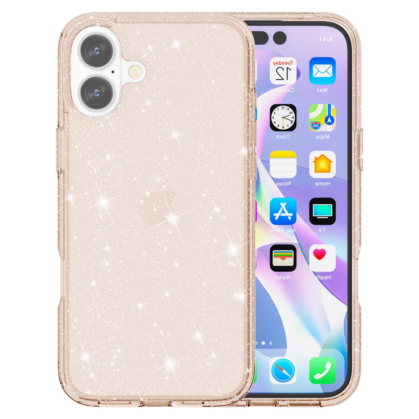 For iPhone 16 Case Sparkly Glitter TPU Frame PC Back Hybrid Phone Cover
For iPhone 16 Case Sparkly Glitter TPU Frame PC Back Hybrid Phone Cover