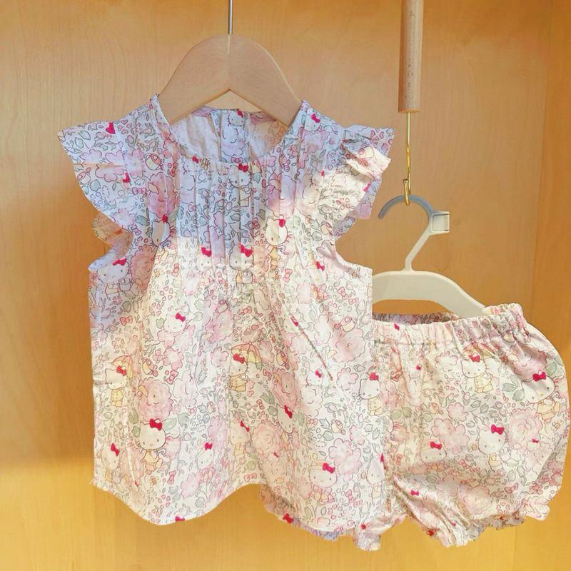 Summer Children s Cotton Woven Set Kt Girl s One-Piece Romper Cartoon New Style Cute Set for Toddlers Separate Set 90 cm
Summer Children s Cotton Woven Set Kt Girl s One-Piece Romper Cartoon New Style Cute Set for Toddlers Separate Set 90 cm