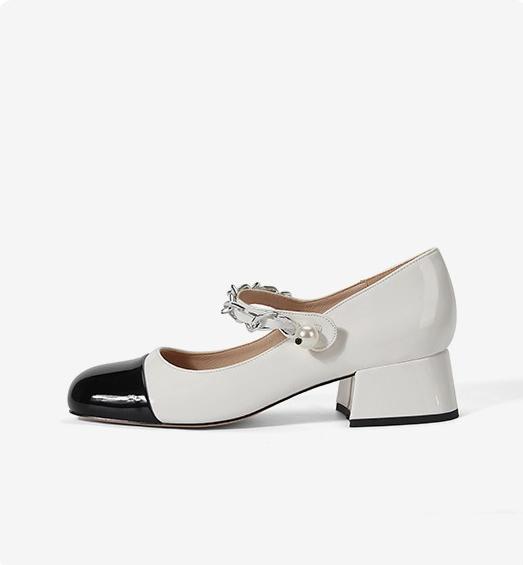 Новые туфли Мэри Джейн в стиле пэчворк из твида 2025 для женщин - Шикарные туфли на высоком толстом каблуке, украшенные жемчугом 40
Новые туфли Мэри Джейн в стиле пэчворк из твида 2025 для женщин - Шикарные туфли на высоком толстом каблуке, украшенные жемчугом 40