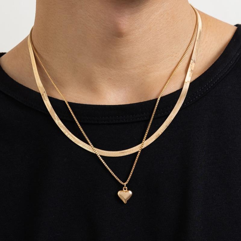 Модное многослойное ожерелье-цепочка в виде змеи для мужчин и женщин, унисекс, елочка, подвеска в форме сердца, ожерелья, ювелирные изделия, серебро, золото
Модное многослойное ожерелье-цепочка в виде змеи для мужчин и женщин, унисекс, елочка, подвеска в форме сердца, ожерелья, ювелирные изделия, серебро, золото