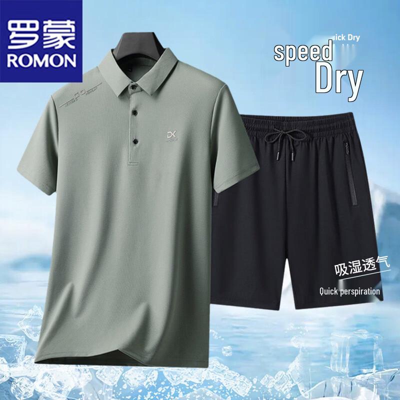 ROMON Men s Ice-Feel Polo & Shorts Set 3XL
ROMON Men s Ice-Feel Polo & Shorts Set 3XL