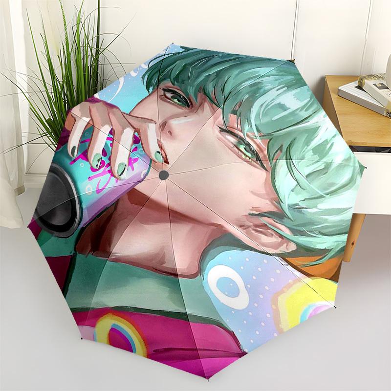 1pc Outdoor Umbrella with Cute Anime Character Design - Automatic Opening/Closing, Portable 3-Fold Design, 8-Rib Iron Frame - Perfect Gift for Fa
1pc Outdoor Umbrella with Cute Anime Character Design - Automatic Opening/Closing, Portable 3-Fold Design, 8-Rib Iron Frame - Perfect Gift for Fa
