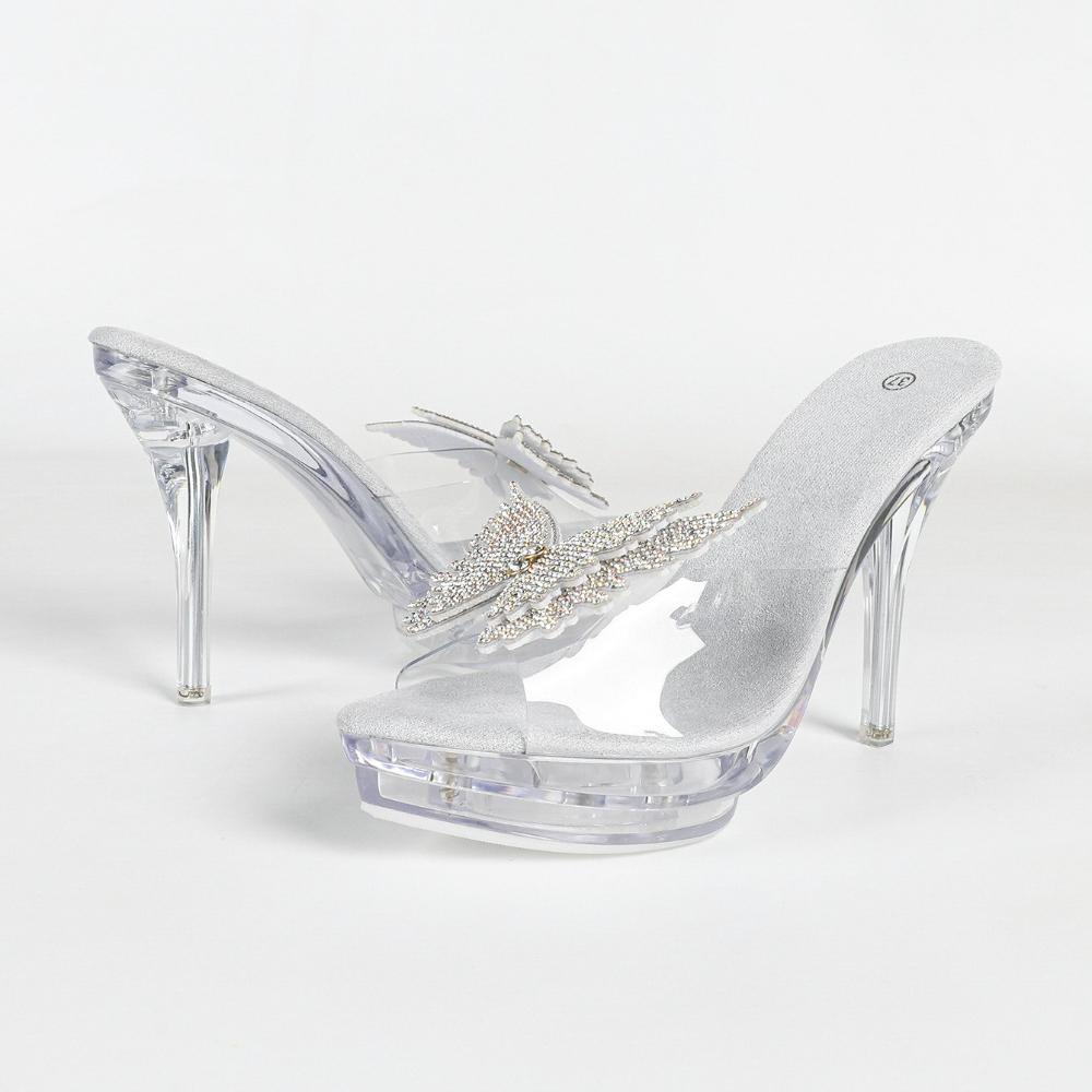 12.5CM European Transparent High Heel Slippers, Rhinestone Platform Stiletto, Sexy Summer Nightclub Fairy Slides LFD-19876-B13 43 срібний
12.5CM European Transparent High Heel Slippers, Rhinestone Platform Stiletto, Sexy Summer Nightclub Fairy Slides LFD-19876-B13 43 срібний