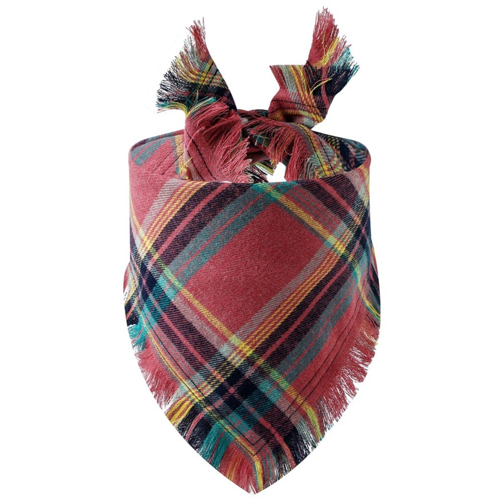 Vivifying Fall Dog Bandana With Tassels Edges, Classic Plaid Dog Scarf, Funny Dog Apparel & Accessories Costume For Photo Prop, And Party Decor One Size
Vivifying Fall Dog Bandana With Tassels Edges, Classic Plaid Dog Scarf, Funny Dog Apparel & Accessories Costume For Photo Prop, And Party Decor One Size