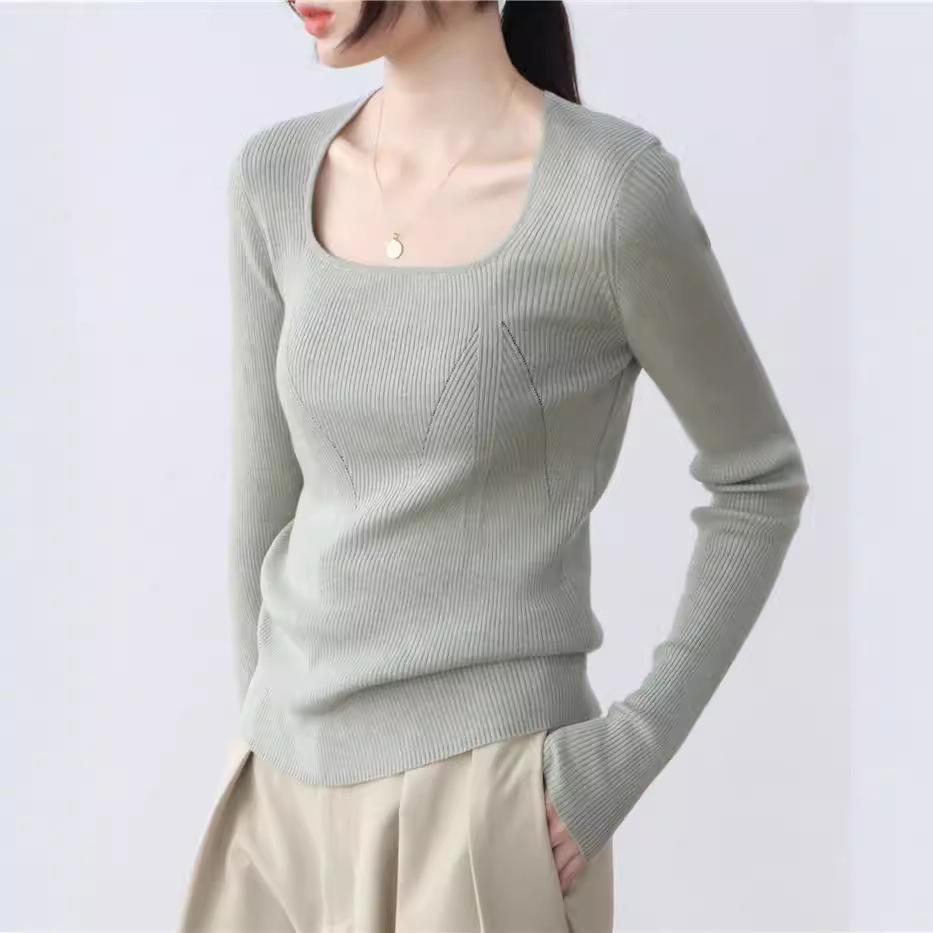 2024 Women s Solid Color Long Sleeve Knitted Base Layer Sweater with Square Neck for Early Autumn and Winter Extra Large
2024 Women s Solid Color Long Sleeve Knitted Base Layer Sweater with Square Neck for Early Autumn and Winter Extra Large