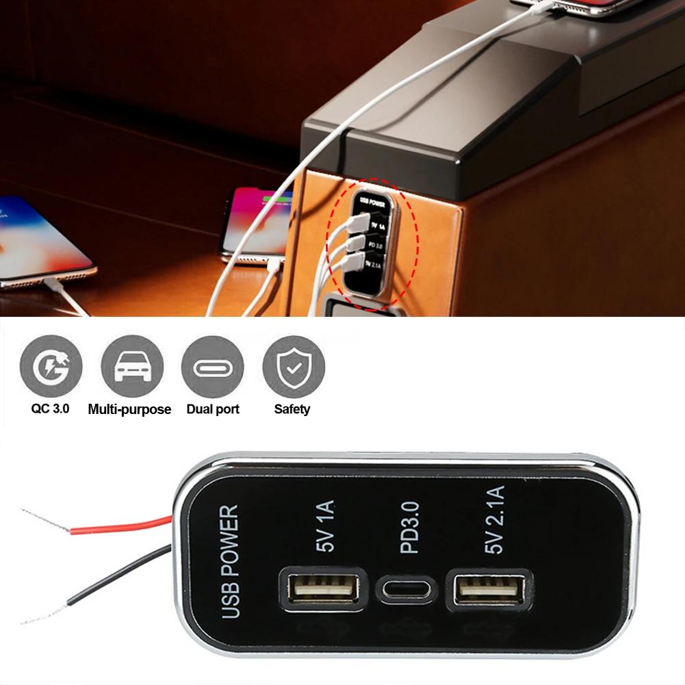 3 порти 24W PD Type-C 2.1A 1A USB Автомобільний зарядний пристрій Розетка 12/24V для мотоциклів Авто Вантажівка ATV Човен RV Автобус Розетка
3 порти 24W PD Type-C 2.1A 1A USB Автомобільний зарядний пристрій Розетка 12/24V для мотоциклів Авто Вантажівка ATV Човен RV Автобус Розетка