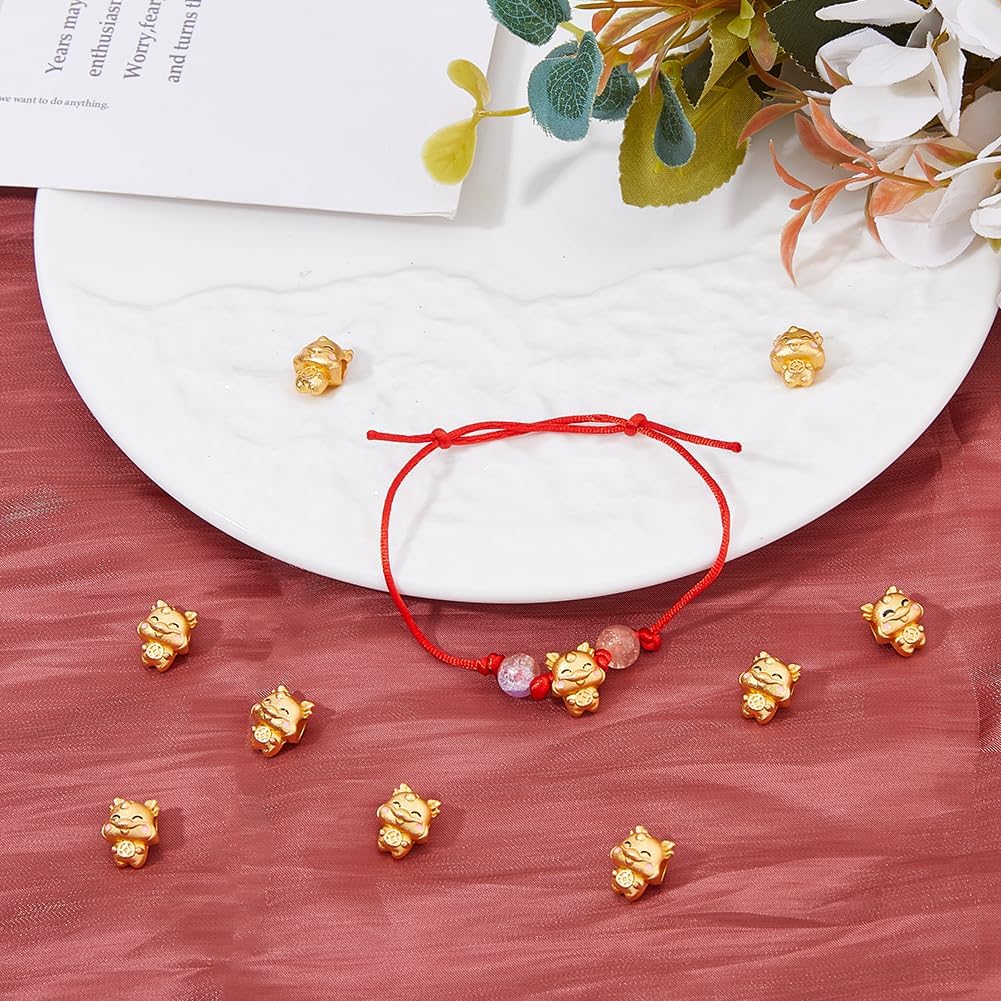 SUPERFINDINGS 20 Pcs Chinese Zodiac Loose Spacer Beads Year of Dragon Beads Gold Zodiac Dragon Beads Alloy Cartoon Dragon Bead for Jewelry Making
SUPERFINDINGS 20 Pcs Chinese Zodiac Loose Spacer Beads Year of Dragon Beads Gold Zodiac Dragon Beads Alloy Cartoon Dragon Bead for Jewelry Making