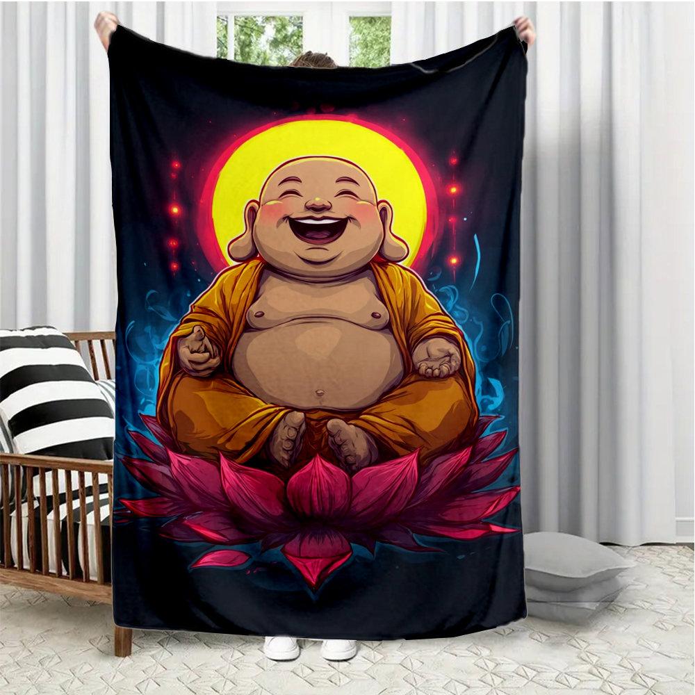 Smiling Buddha statue pattern Flannel printed blanket suitable for all seasons suitable for living room office sofa and travel 75x90cm28x39in
Smiling Buddha statue pattern Flannel printed blanket suitable for all seasons suitable for living room office sofa and travel 75x90cm28x39in