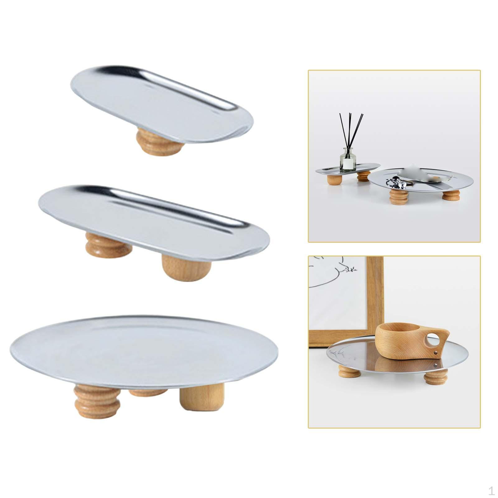 Creative Display Holder Stand Beech Snack Cake for Bathroom Party Decoration Gift Silver Combination
Creative Display Holder Stand Beech Snack Cake for Bathroom Party Decoration Gift Silver Combination