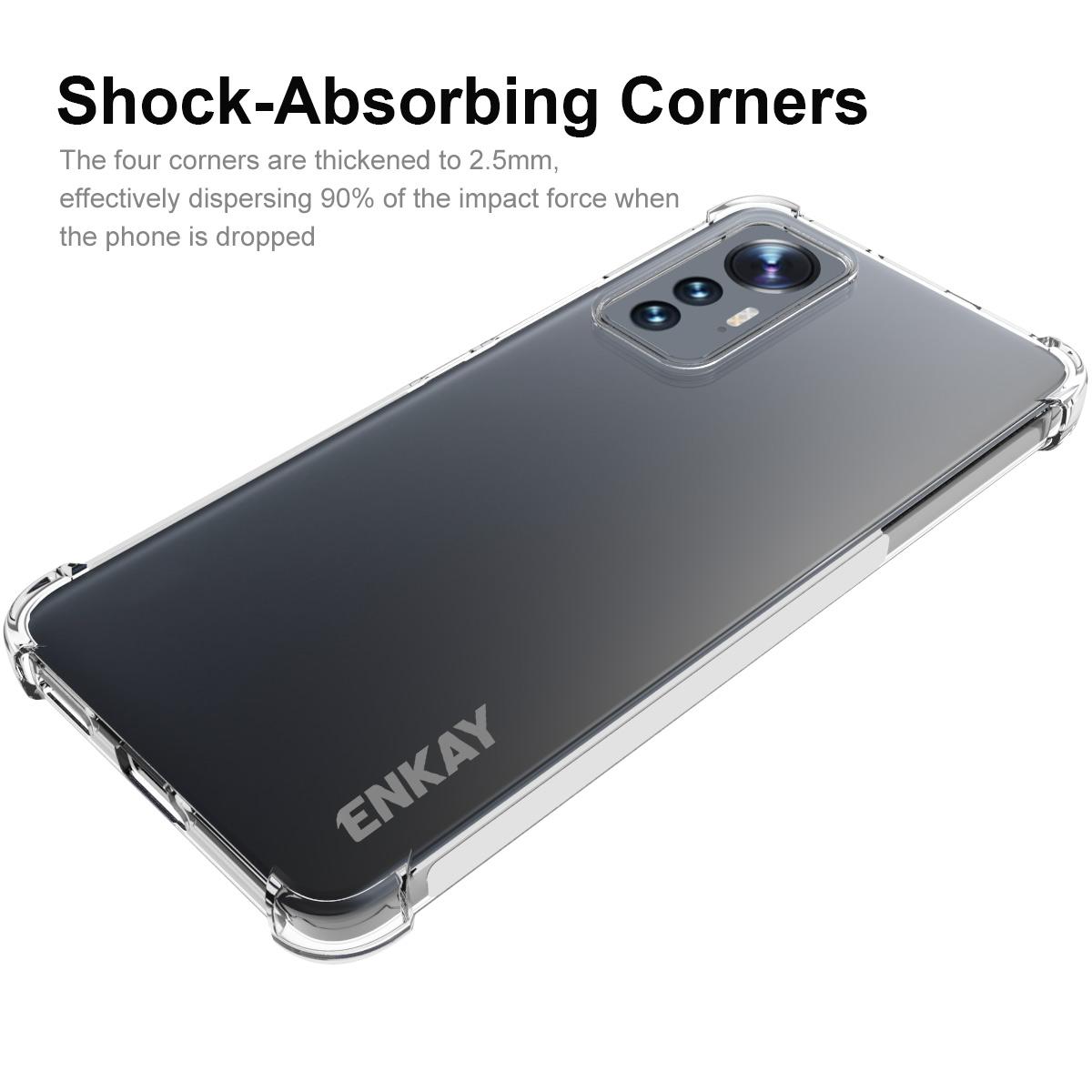 ENKAY HAT PRINCE For Xiaomi 12 Lite Thickened Corners Clear Anti-collision TPU Cover Phone Protective Case with Anti-slip Strip Edge A
ENKAY HAT PRINCE For Xiaomi 12 Lite Thickened Corners Clear Anti-collision TPU Cover Phone Protective Case with Anti-slip Strip Edge A