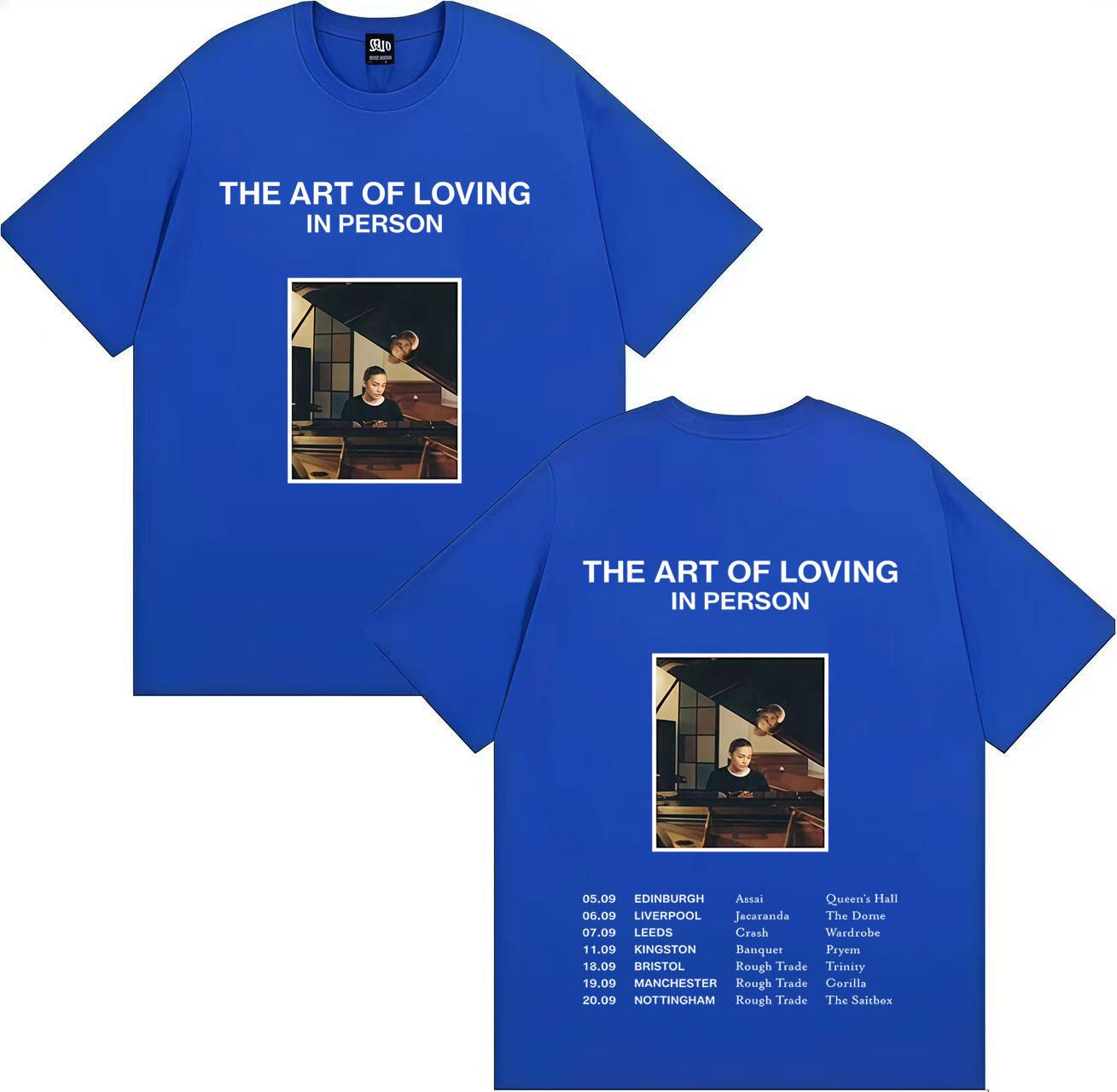Singer Olivia Dean Gothic Graphics Print The Art of Loving Tour Tshrit Fashion Oversized Tee Mens Women Pure Cotton Cozy Tshrits XL
Singer Olivia Dean Gothic Graphics Print The Art of Loving Tour Tshrit Fashion Oversized Tee Mens Women Pure Cotton Cozy Tshrits XL