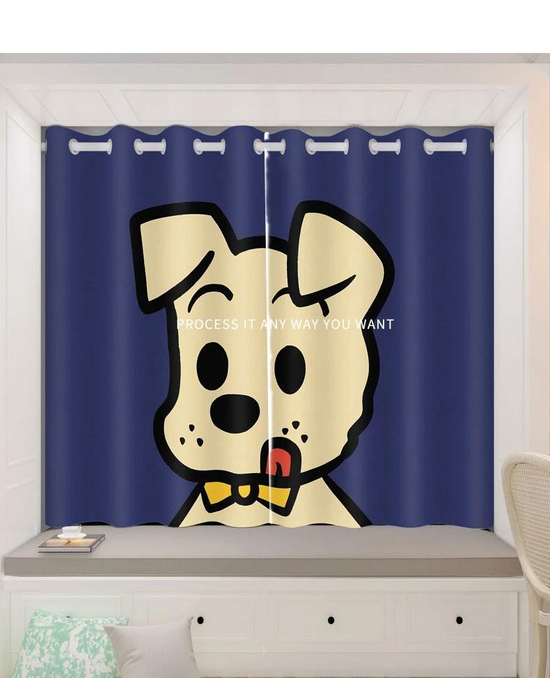 Customized Children s Room Drape High Blackout Bay Window Opening Cute Cartoon Girl Boy Dog Cat Blackout Drape Perforated Installation W55 X H120cm X 2&HOOK
Customized Children s Room Drape High Blackout Bay Window Opening Cute Cartoon Girl Boy Dog Cat Blackout Drape Perforated Installation W55 X H120cm X 2&HOOK