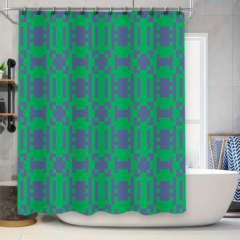 Green Purple Bath Shower Curtain With Abstract Design For Bathroom Decor Polyester Fabric, Waterproof Shower Curtain Set For Hom W60H190(CM)-1 Pcs
Green Purple Bath Shower Curtain With Abstract Design For Bathroom Decor Polyester Fabric, Waterproof Shower Curtain Set For Hom W60H190(CM)-1 Pcs