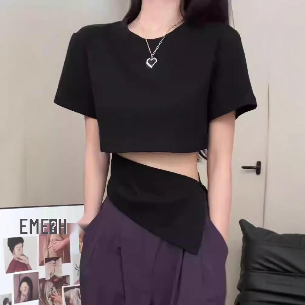 Korean Style Irregular Shoulder Slim Fit Women s T-Shirt with Hollow Out Waist Design M белый
Korean Style Irregular Shoulder Slim Fit Women s T-Shirt with Hollow Out Waist Design M белый
