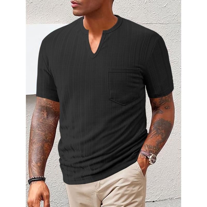 Summer New Style Sports and Casual Loose Solid Color Polyester Imitation Linen V-neck Men s Short-sleeved Tops XXXL чорний
Summer New Style Sports and Casual Loose Solid Color Polyester Imitation Linen V-neck Men s Short-sleeved Tops XXXL чорний