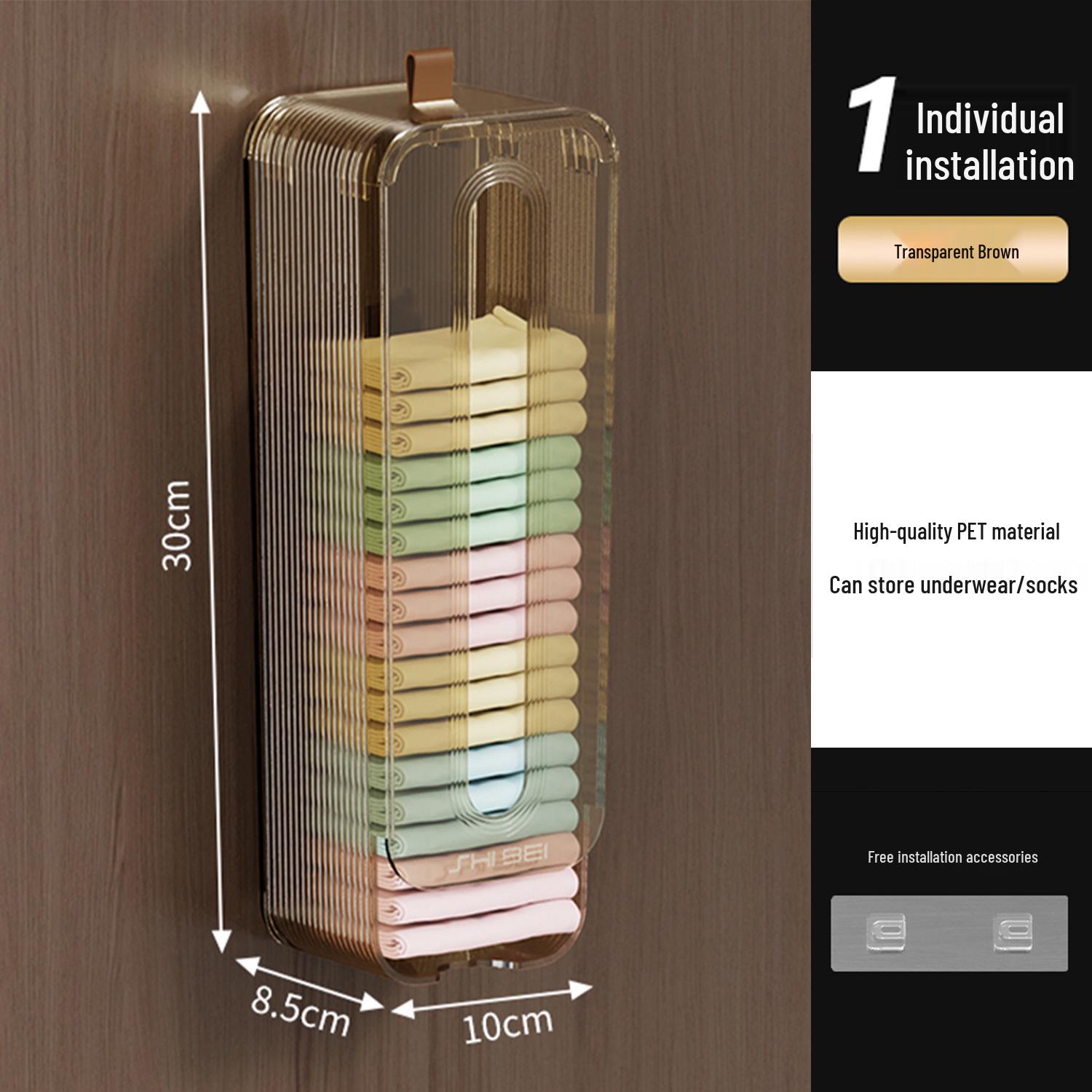 Wall-Mounted Luxury Wardrobe Organizer: Creative Hanging Box for Underwear and Sock Storage
Wall-Mounted Luxury Wardrobe Organizer: Creative Hanging Box for Underwear and Sock Storage
