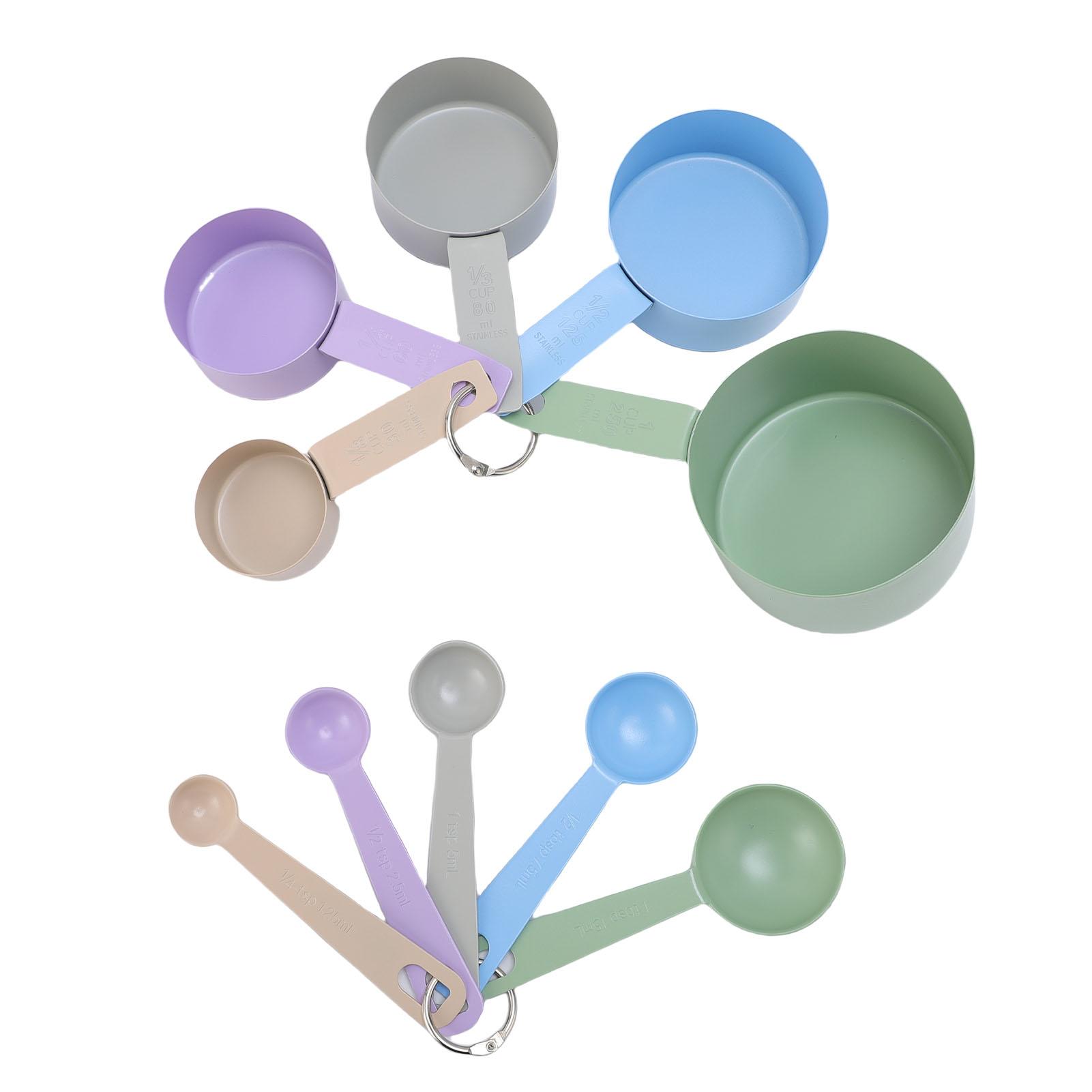 Stainless Steel Spray Paint Colorful Measuring Cups Spoons Set Multiple Sizes Stackable Kitchen
Stainless Steel Spray Paint Colorful Measuring Cups Spoons Set Multiple Sizes Stackable Kitchen