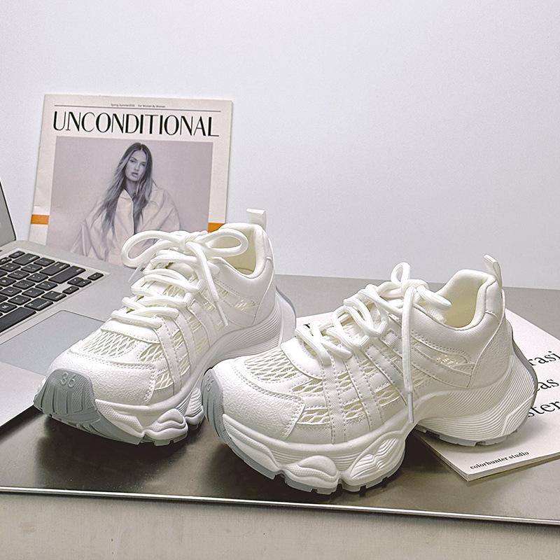 Thick-soled heightening dad shoes summer versatile thin comfortable low-top mesh casual shoes fashion 40 белый
Thick-soled heightening dad shoes summer versatile thin comfortable low-top mesh casual shoes fashion 40 белый