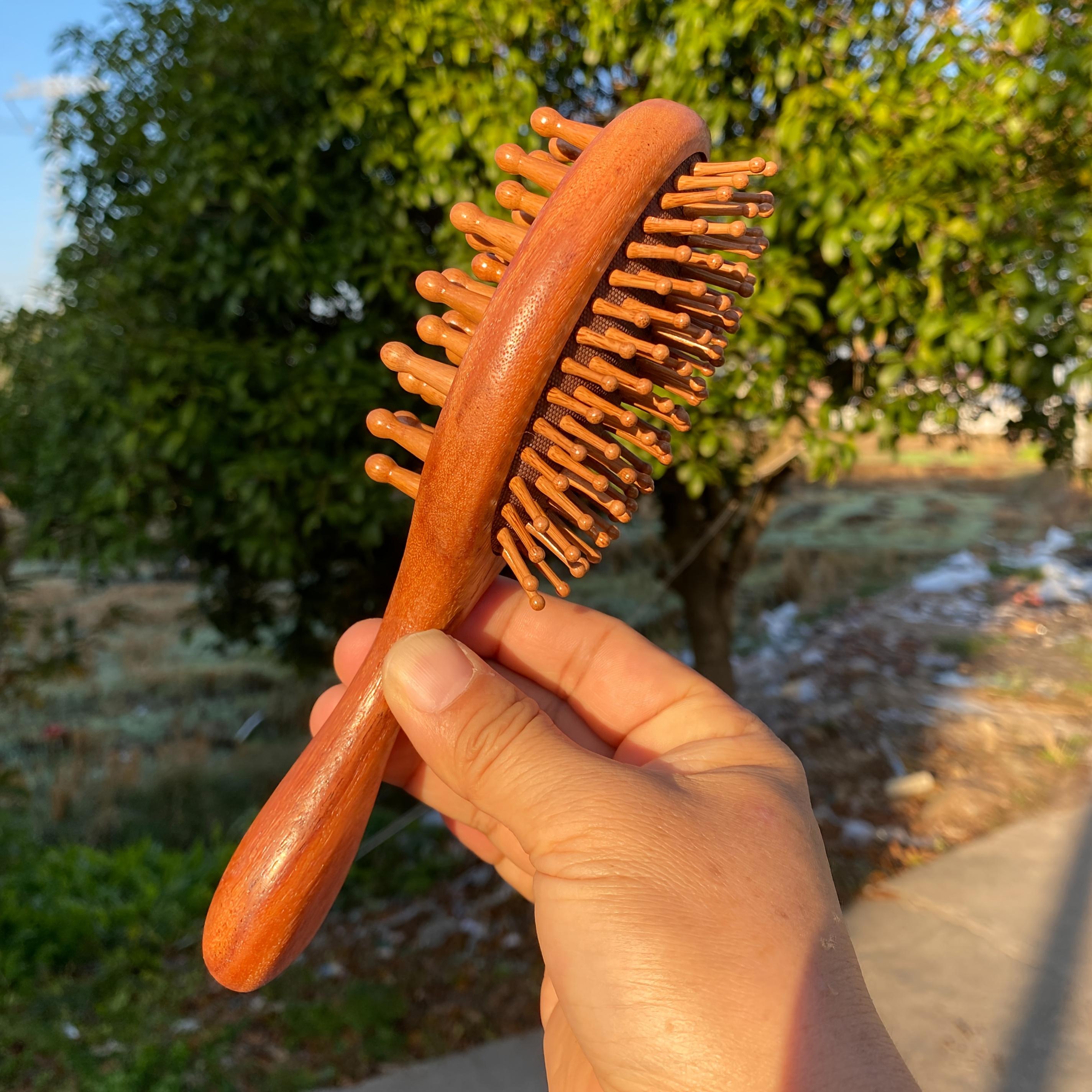 1 шт. Двусторонняя расческа с воздушной подушкой, модная антистатическая расческа для массажа кожи головы, деревянная расческа - Премиальная деревянная массажная расческа - Для всего тела коричневый
1 шт. Двусторонняя расческа с воздушной подушкой, модная антистатическая расческа для массажа кожи головы, деревянная расческа - Премиальная деревянная массажная расческа - Для всего тела коричневый