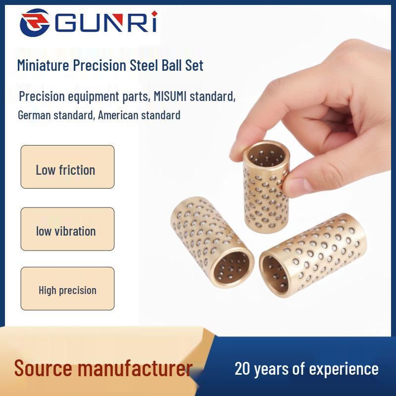 Miniature Copper-Aluminum Ball Bushing with Steel Ball Retainer
Miniature Copper-Aluminum Ball Bushing with Steel Ball Retainer