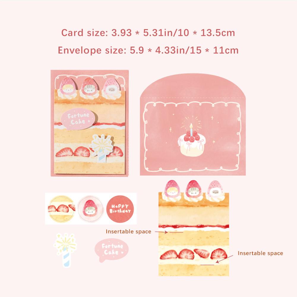Sparkling Sand Card&Envelope Set, Colorful Cake Shop Series, Student Gift Birthday Wishing Message Card рожевий
Sparkling Sand Card&Envelope Set, Colorful Cake Shop Series, Student Gift Birthday Wishing Message Card рожевий