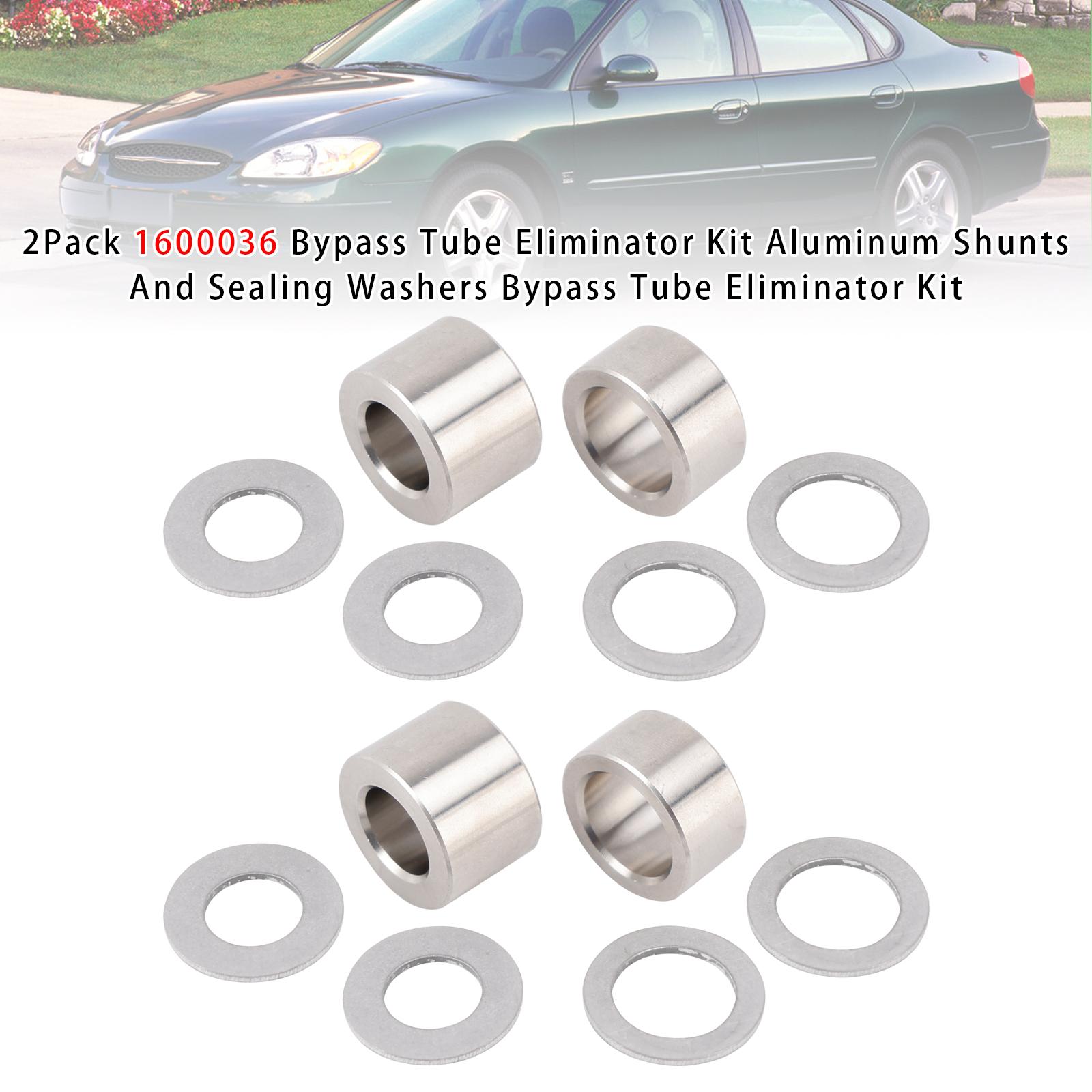 2Pack 1600036 Bypass Tube Eliminator Kit Aluminum Shunts And Sealing Washers
2Pack 1600036 Bypass Tube Eliminator Kit Aluminum Shunts And Sealing Washers