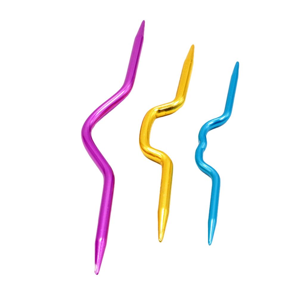 Knitting Set Aluminum Cable Stitch Holder Smooth Crochet Hooks for Knitting Yarn Needle Accessories
Knitting Set Aluminum Cable Stitch Holder Smooth Crochet Hooks for Knitting Yarn Needle Accessories