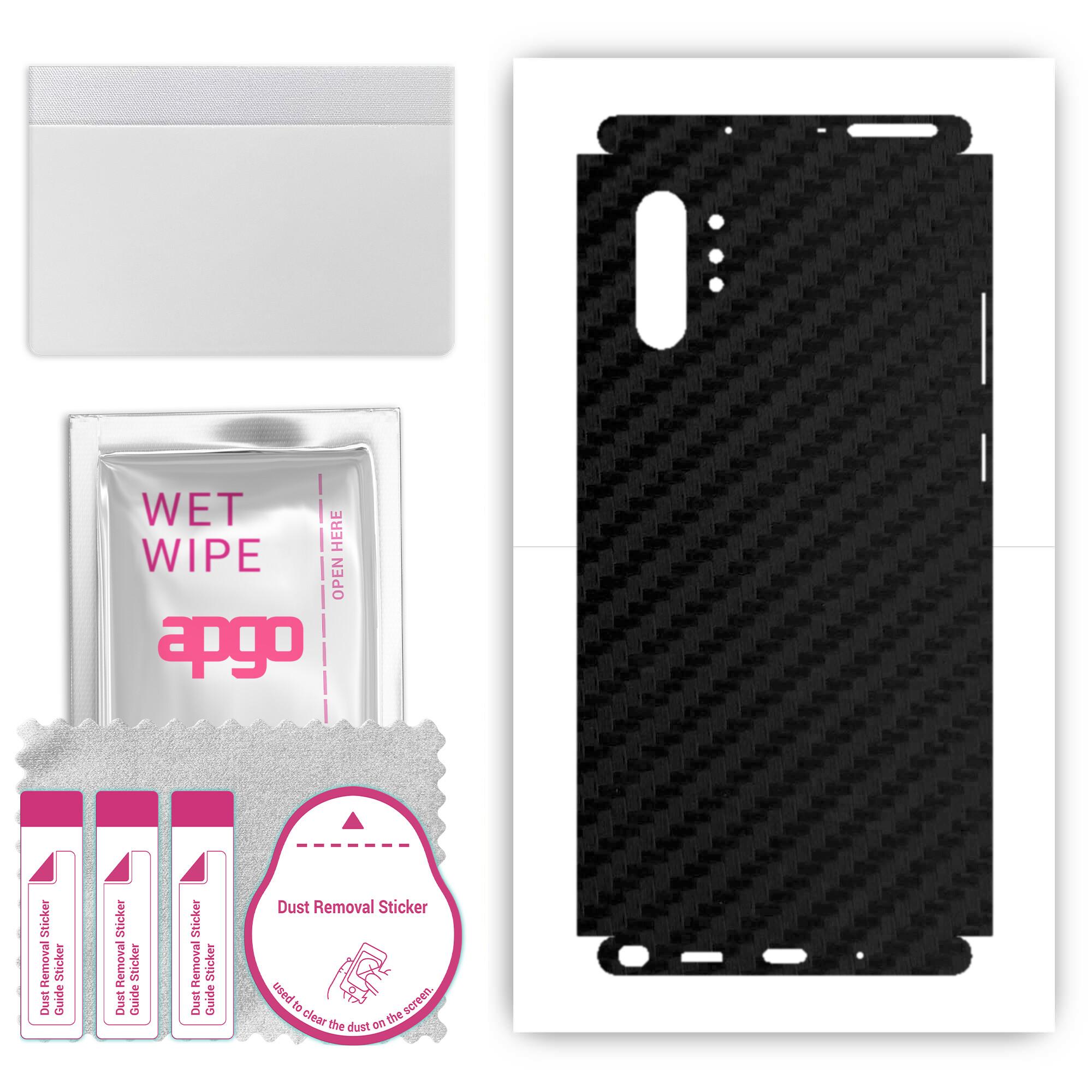 Apgo Protective Skin Sticker for the back+sides compatible with Samsung Galaxy Note 10 Plus 5G, Full Wrap Film, Foil, Vinyl - Pattern Carbon Black
Apgo Protective Skin Sticker for the back+sides compatible with Samsung Galaxy Note 10 Plus 5G, Full Wrap Film, Foil, Vinyl - Pattern Carbon Black