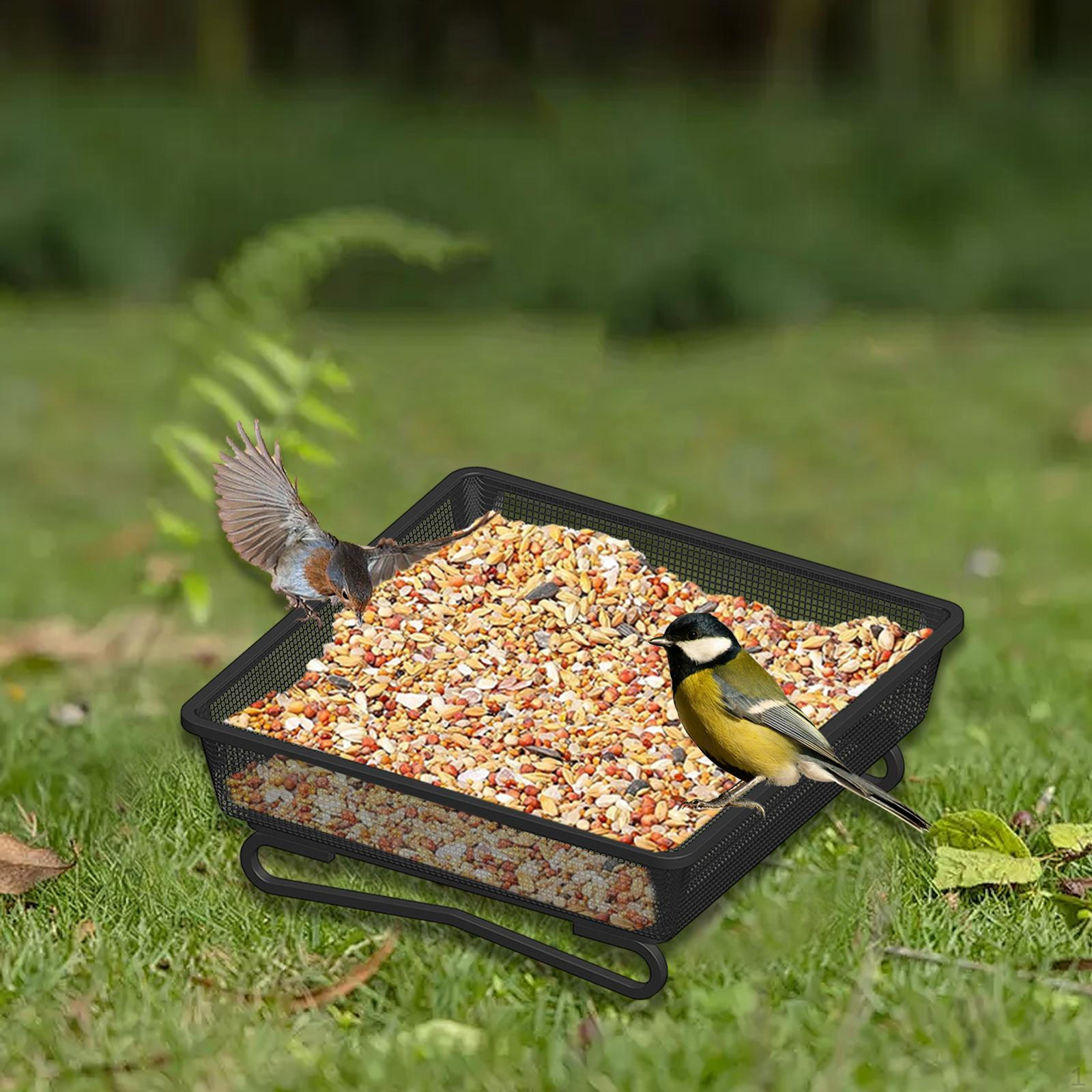 Ground Bird Feeder Tray Feeding Platform Breathable Multifunctional Fashion Garden Decoration Holder чёрный
Ground Bird Feeder Tray Feeding Platform Breathable Multifunctional Fashion Garden Decoration Holder чёрный