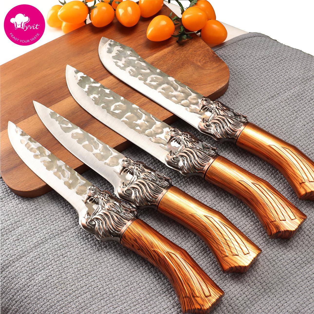 Набор кухонных ножей MYVIT из нержавеющей стали, инструменты, кованый кухонный нож, нож шеф-повара, подарок
Набор кухонных ножей MYVIT из нержавеющей стали, инструменты, кованый кухонный нож, нож шеф-повара, подарок