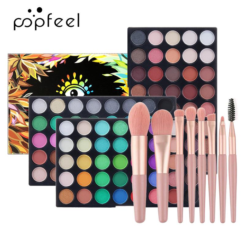POPFEEL 120 цветов теней для век с 8 кистями для макияжа Полный косметический портфель бренда Beauty
POPFEEL 120 цветов теней для век с 8 кистями для макияжа Полный косметический портфель бренда Beauty