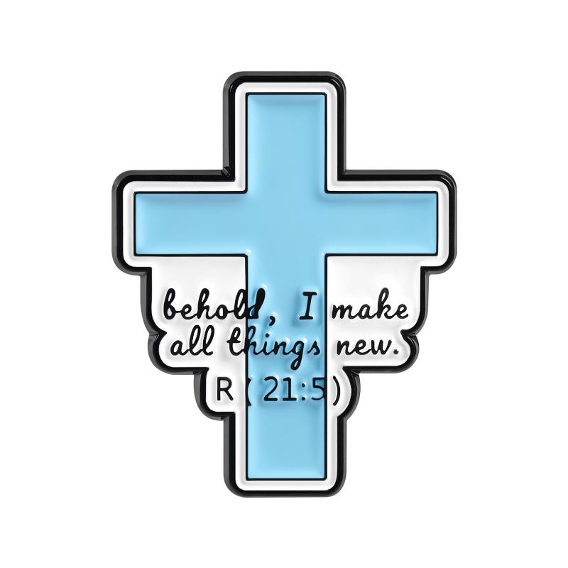 Jesus Bible Verse Christian Enamel Pin Behold I Make All Things New Faith Scripture Brooches Lapel Badge Jewelry Gift for Friend
Jesus Bible Verse Christian Enamel Pin Behold I Make All Things New Faith Scripture Brooches Lapel Badge Jewelry Gift for Friend