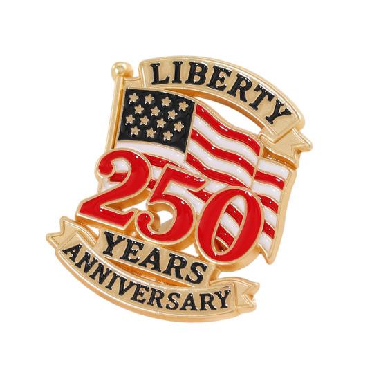 2026 Brooch Commemorating 250th US Anniversary Alloy Enamel Pin with Flag Liberty Bell Butterfly Buckle Suit Lapel C
2026 Brooch Commemorating 250th US Anniversary Alloy Enamel Pin with Flag Liberty Bell Butterfly Buckle Suit Lapel C