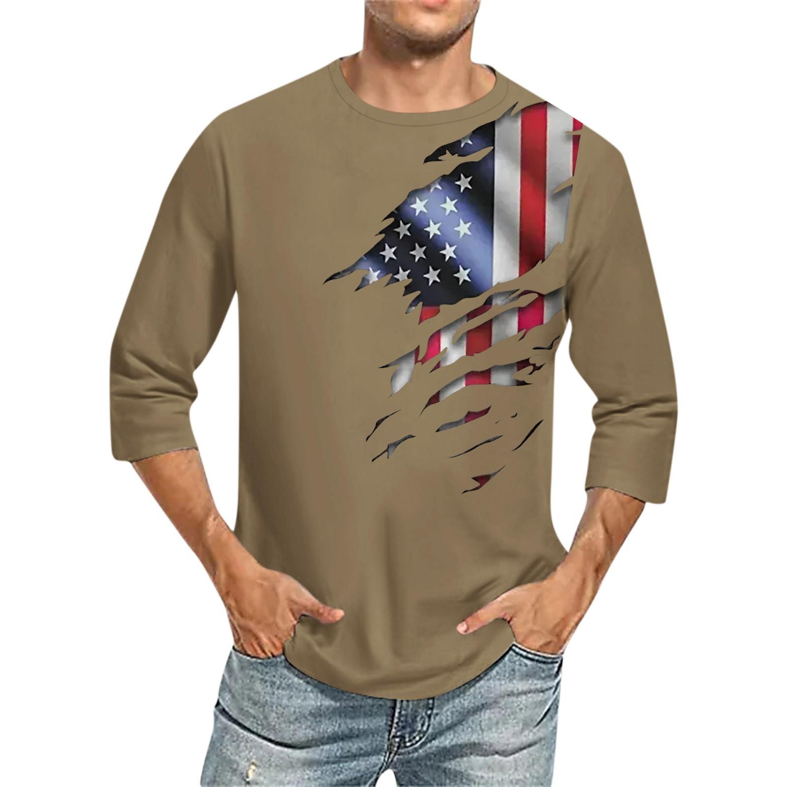 Мужская однотонная футболка с круглым вырезом и рукавами три четверти M хаки
Мужская однотонная футболка с круглым вырезом и рукавами три четверти M хаки