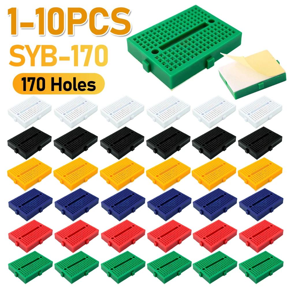 10-1PCS SYB-170 Mini Solderless Prototype Breadboard 170 Holes Breadboard Prototype Board 35x47mm for Small DIY Kits
10-1PCS SYB-170 Mini Solderless Prototype Breadboard 170 Holes Breadboard Prototype Board 35x47mm for Small DIY Kits