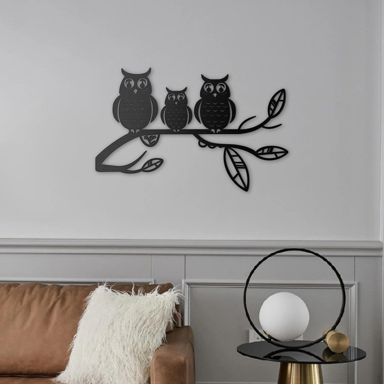 Owls Metal Wall Art Decor Hanging Decoration Birds on Branch Sculpture Ornament for Living Room
Owls Metal Wall Art Decor Hanging Decoration Birds on Branch Sculpture Ornament for Living Room