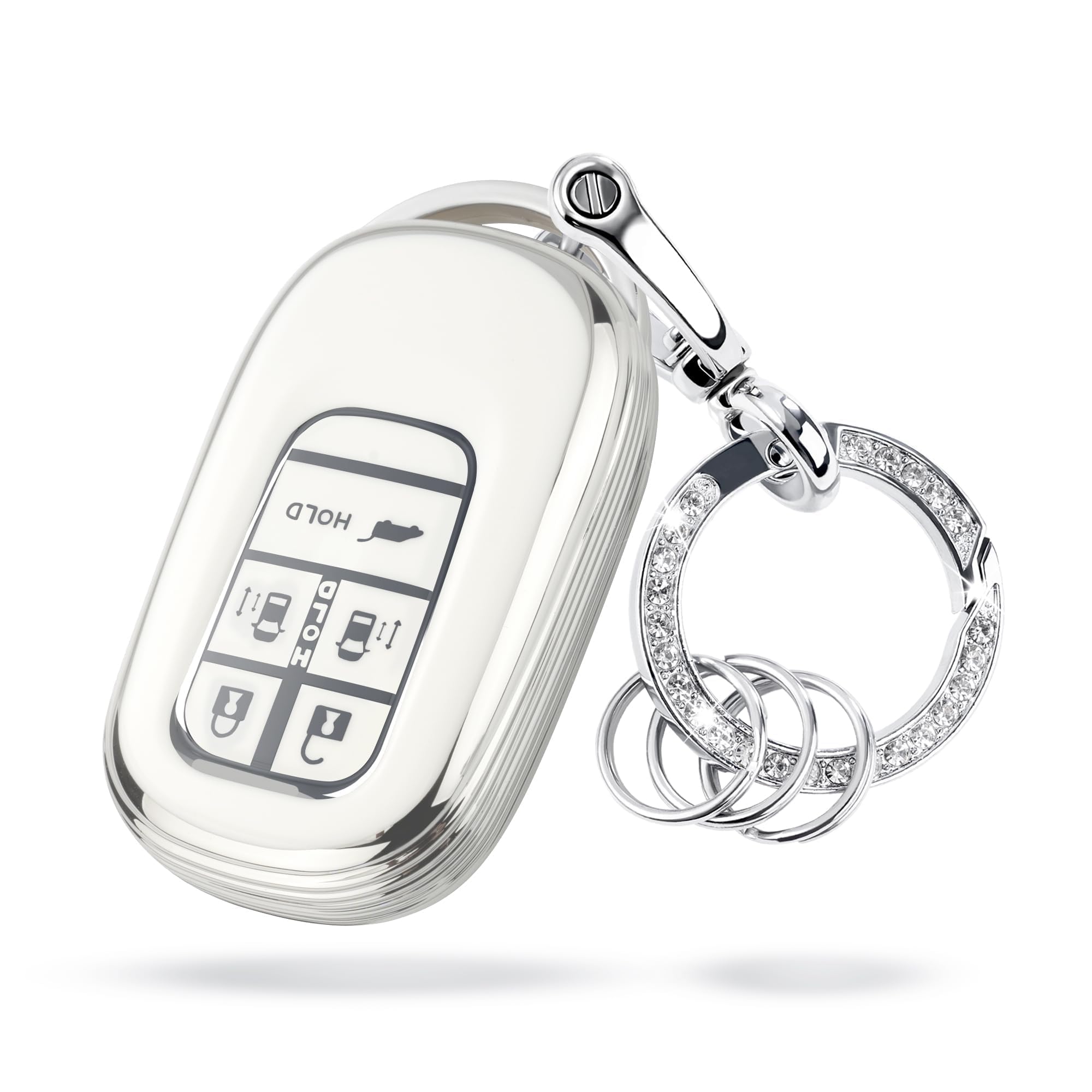 Чехол для ключа Unhoke New Vezel RV, Чехол для смарт-ключа, Совместим с RP6/7/8, New Civic белый
Чехол для ключа Unhoke New Vezel RV, Чехол для смарт-ключа, Совместим с RP6/7/8, New Civic белый