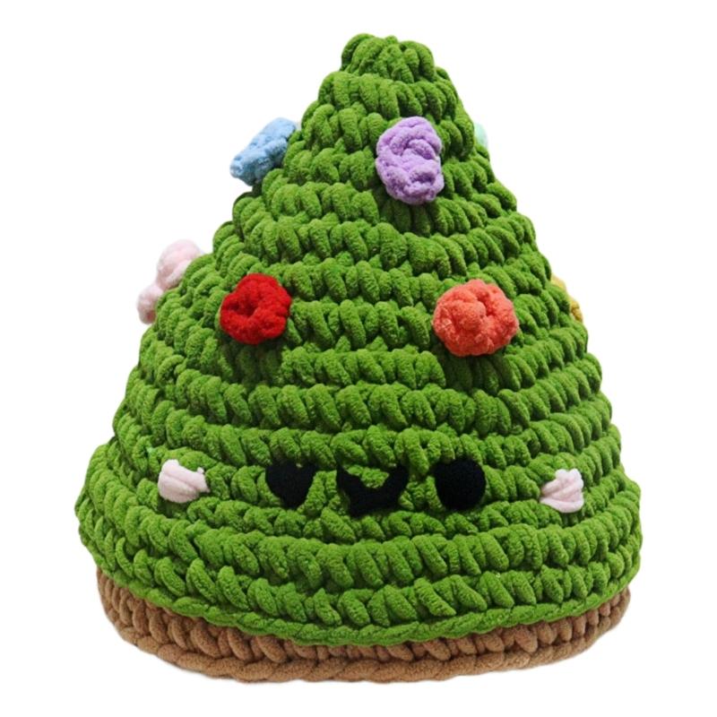 Soft Acrylic Christmas Tree Hat Knitted Winter Brimless Hat For Women Children grass зелений колір
Soft Acrylic Christmas Tree Hat Knitted Winter Brimless Hat For Women Children grass зелений колір