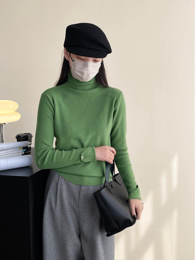 Taochuan s Soft Elastic High-Neck Sweater with Stylish Sleeve Detailing - YL1018
Taochuan s Soft Elastic High-Neck Sweater with Stylish Sleeve Detailing - YL1018