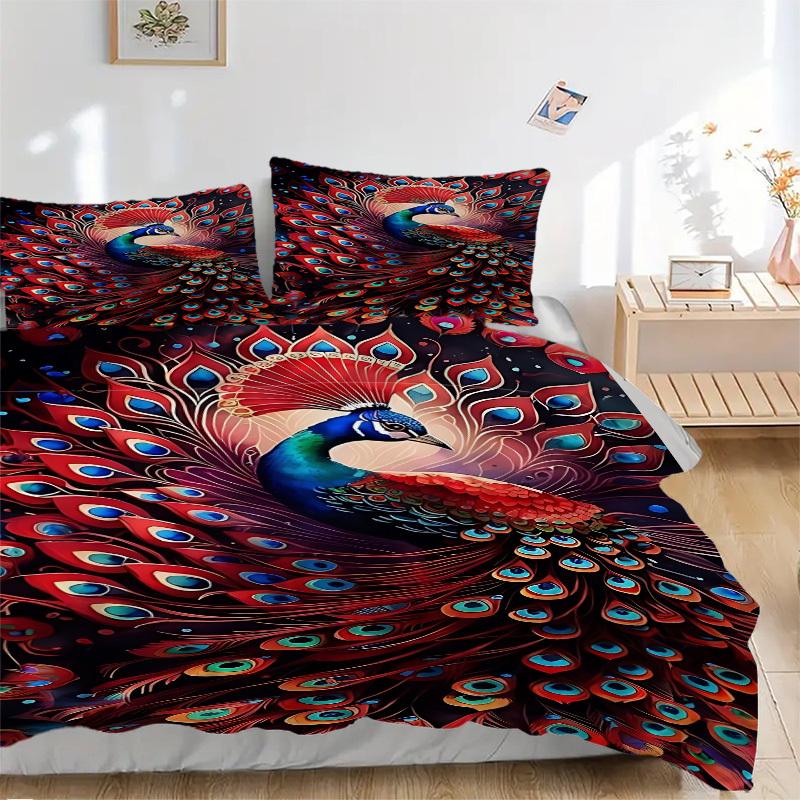3pcs Peacock Feather Print Duvet Cover Set -Includes 1 Duvet Cover and 2 Pillowcases, No Quilt Core, All-Season Home Decor yy251111206 135x200cm
3pcs Peacock Feather Print Duvet Cover Set -Includes 1 Duvet Cover and 2 Pillowcases, No Quilt Core, All-Season Home Decor yy251111206 135x200cm