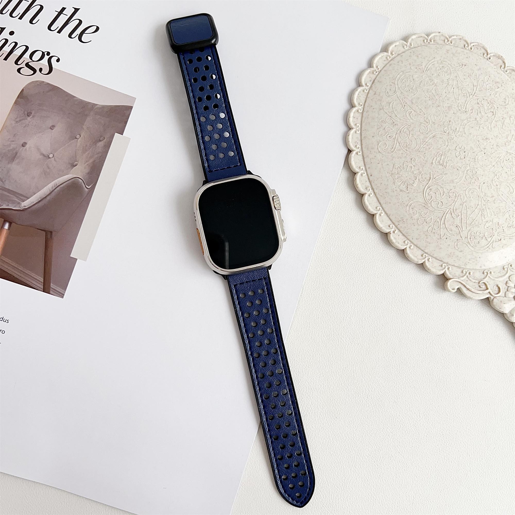 Watch Band For Apple Watch Series 10 9 8 7 SE 6 5 4 3 2 1 42mm 41mm 40mm 38mm Square Magnetic Buckle Perforated Silicone Strap Fog Grey
Watch Band For Apple Watch Series 10 9 8 7 SE 6 5 4 3 2 1 42mm 41mm 40mm 38mm Square Magnetic Buckle Perforated Silicone Strap Fog Grey