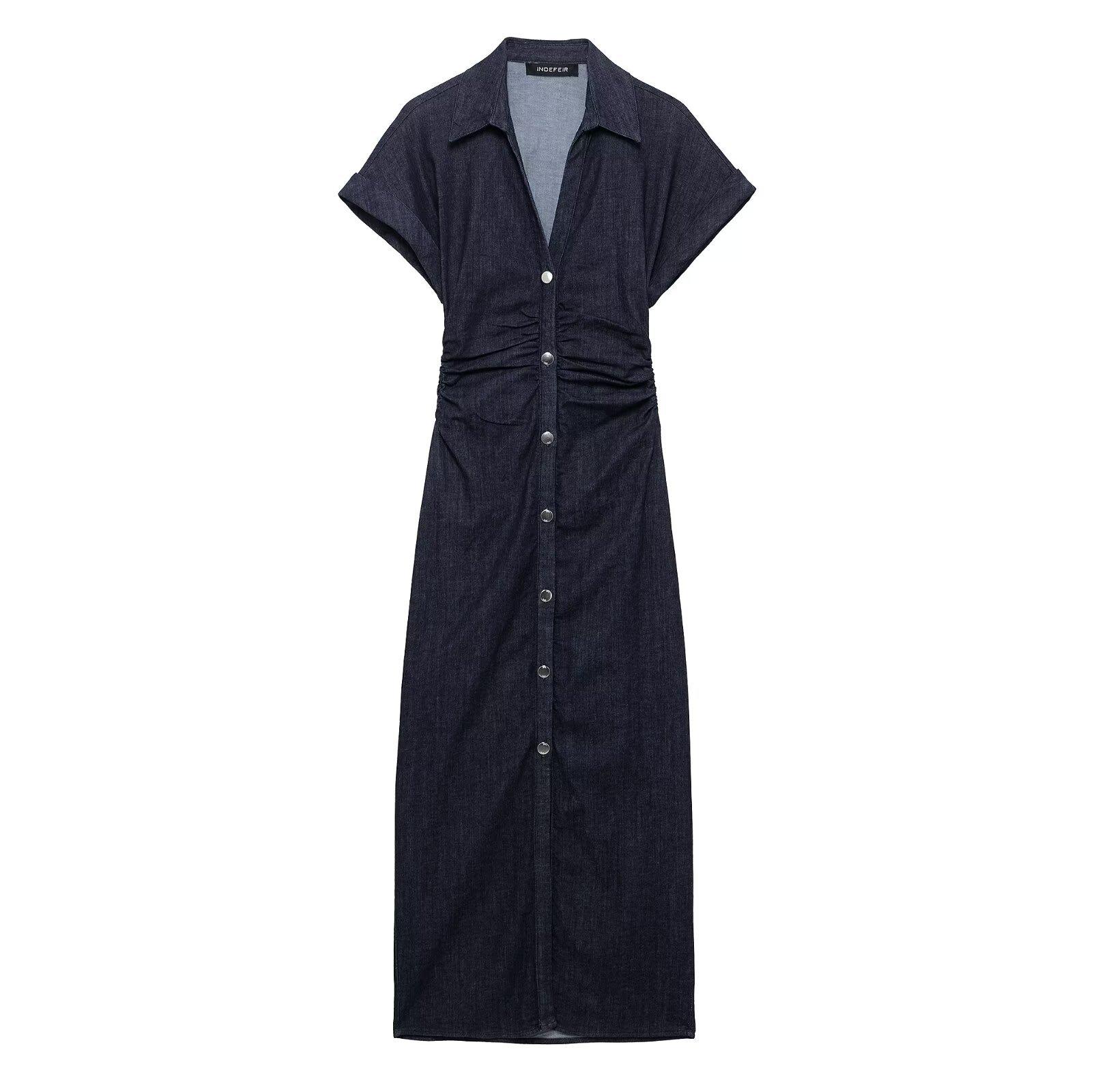 European and American Women s Midi Slim-Fit Shirt Dress - New 2025 Autumn/Spring Collection Small
European and American Women s Midi Slim-Fit Shirt Dress - New 2025 Autumn/Spring Collection Small