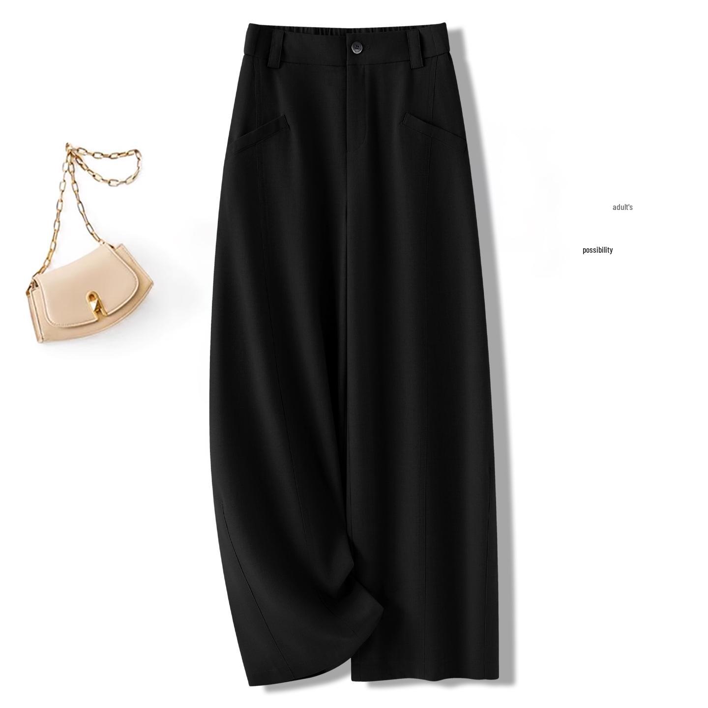 Women s Spring/Summer New Arrival Curved Wide-Leg Floor-Length Banana Pants in Deep Gray S чорний
Women s Spring/Summer New Arrival Curved Wide-Leg Floor-Length Banana Pants in Deep Gray S чорний