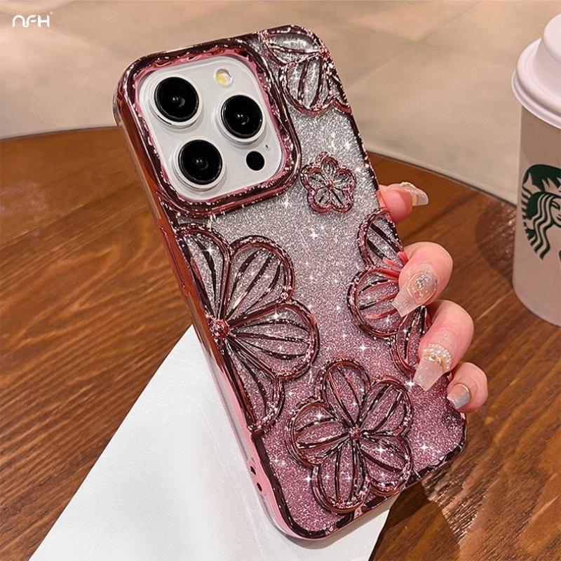 Роскошный чехол для телефона с блестками и цветами для iPhone 16 Pro Max с гальваническим покрытием рамки для iPhone 11 12 13 14 15 Plus Мягкая защитная накладка iPhone 14 Pro
Роскошный чехол для телефона с блестками и цветами для iPhone 16 Pro Max с гальваническим покрытием рамки для iPhone 11 12 13 14 15 Plus Мягкая защитная накладка iPhone 14 Pro