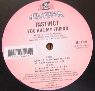 12inch Record INSTINCT - You Are My Friend JEL2528 Jellybean Recor 1997 US Dance & Electronica Used
12inch Record INSTINCT - You Are My Friend JEL2528 Jellybean Recor 1997 US Dance & Electronica Used