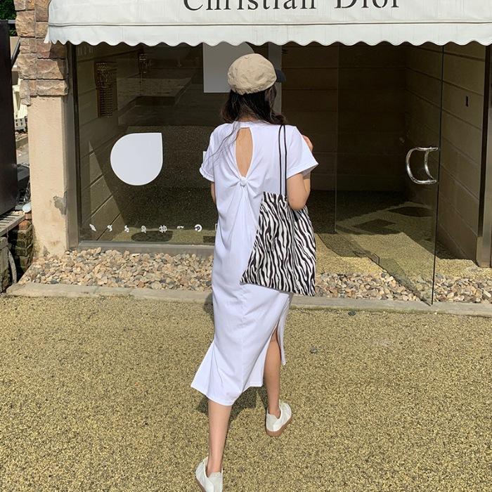 Cotton elastane summer new careful machine backless long dress split over knee kink One size fits all білий
Cotton elastane summer new careful machine backless long dress split over knee kink One size fits all білий