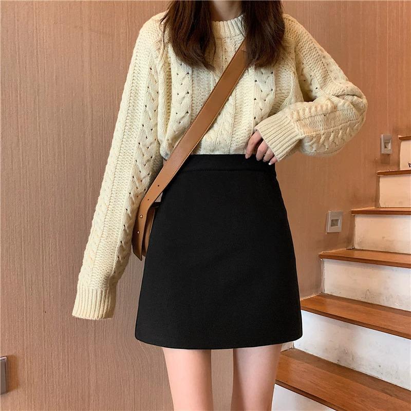 Woolen High Waist Black A-Line Pencil Skirt - Women s Autumn/Winter 2026 Trendy L
Woolen High Waist Black A-Line Pencil Skirt - Women s Autumn/Winter 2026 Trendy L