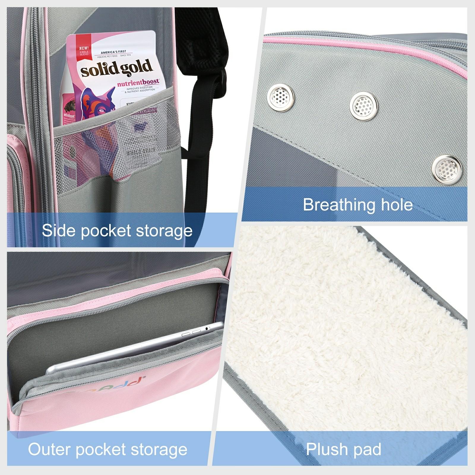 FUNADD FA1003 600D Nylon Breathable Pet Backpack Dog Cat Carrier Dual Shoulders Bag Pink
FUNADD FA1003 600D Nylon Breathable Pet Backpack Dog Cat Carrier Dual Shoulders Bag Pink