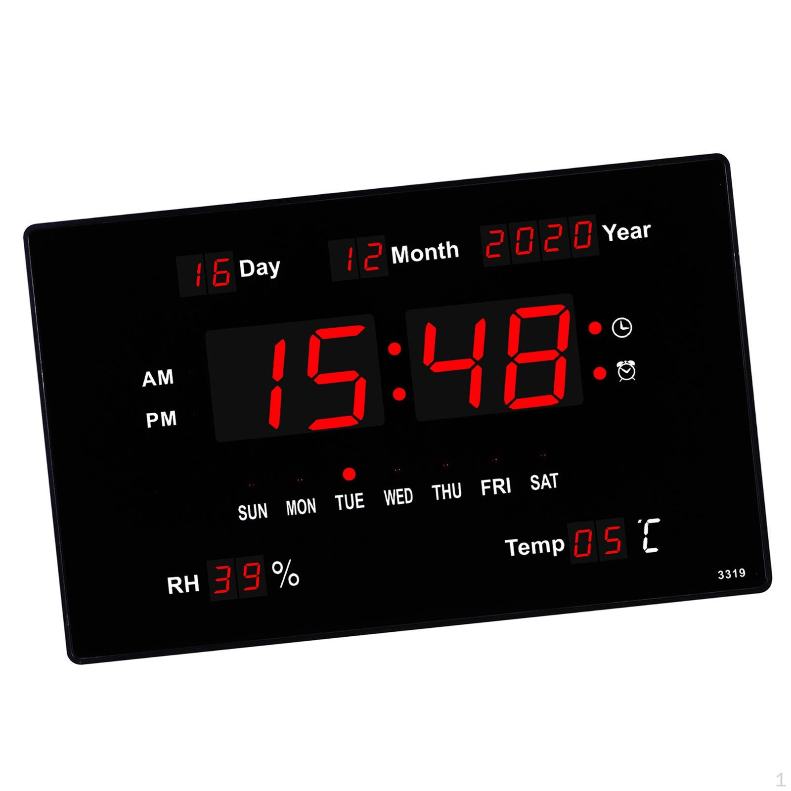 LED Digital Wall Clock with Large Display, Big Digits, for Farmhouse, Kitchen, Living Room,
LED Digital Wall Clock with Large Display, Big Digits, for Farmhouse, Kitchen, Living Room,